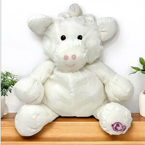 Fisher Price Puffalump COW 12" White Vintage 1986 Plush Nylon Stuffed Animal